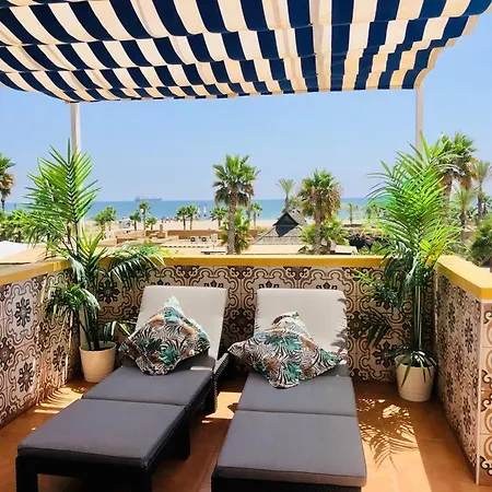 ático De Lujo En Primera Línea 2 Balcones Con Vistas Al Mar, Playa Apartamento *